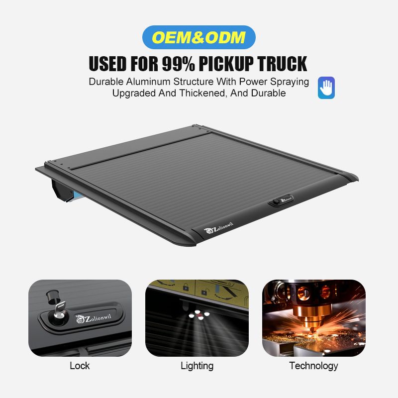 Aluminum Manual Pickup Tonneau Cover