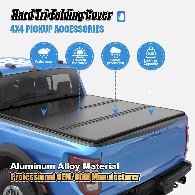 Foldable Tri Folding Tonneau Cover