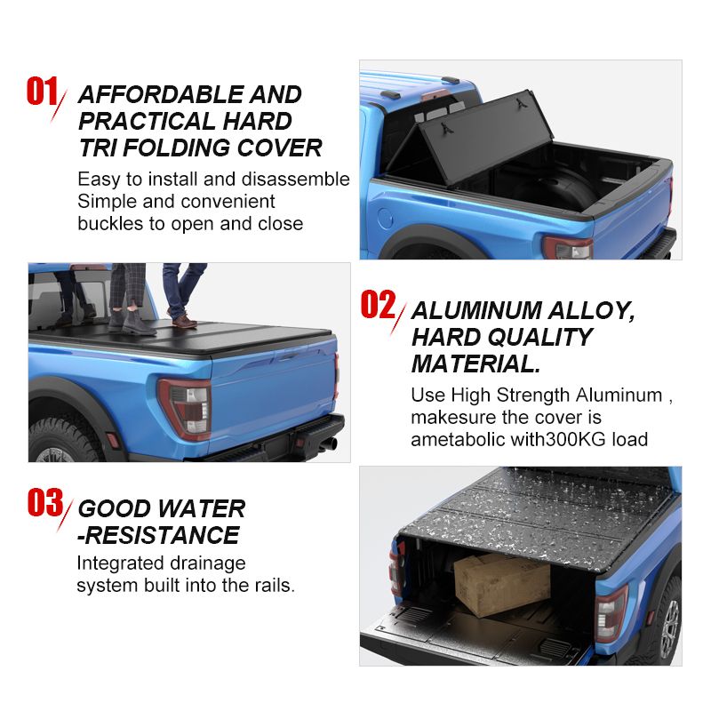 Tri Fold Sliding Tonneau Cover