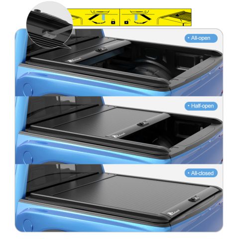 Weather-Resistant Manual Tonneau Cover