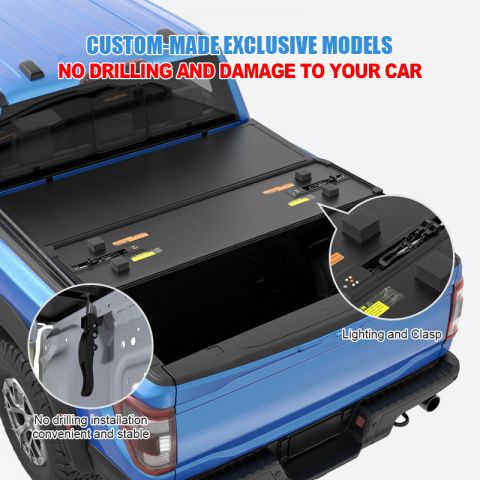 Foldable Tri Folding Tonneau Cover